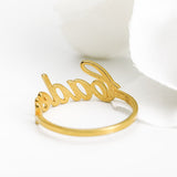 Stackable Custom Name Ring For Women