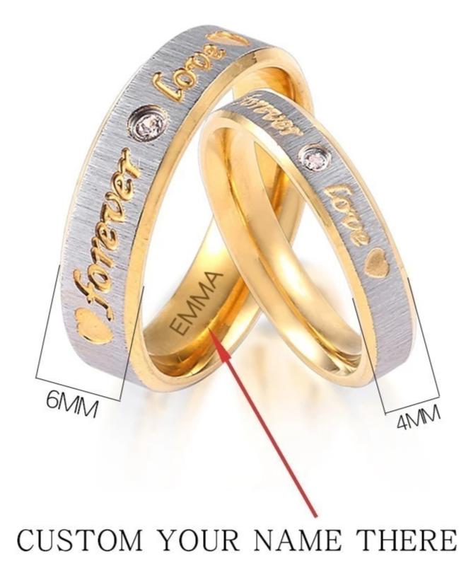 Gold over Silver Diamond Accent Heart Engagement Ring - Handcrafted By Name  My Rings™