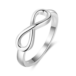 Sterling Silver Infinity Love Knot Rings