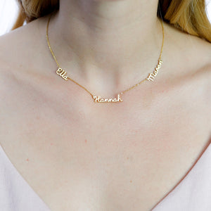 Multiple Names Personalized Necklace