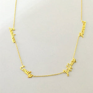Multiple Names Personalized Necklace