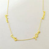Multiple Names Personalized Necklace
