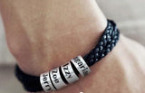 Personalized Braided Rope Strand Bracelets