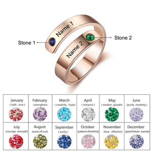 Personalized Birthstone Rings