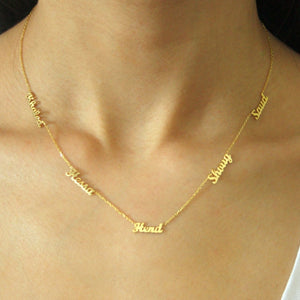 Multiple Names Personalized Necklace
