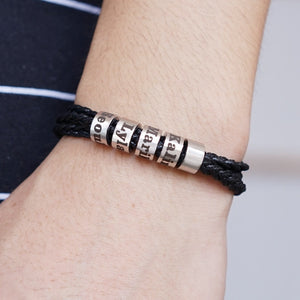 Personalized Braided Rope Strand Bracelets