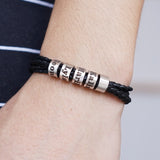 Personalized Braided Rope Strand Bracelets