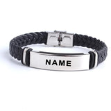 Personalized Leather Bangle & Bracelet