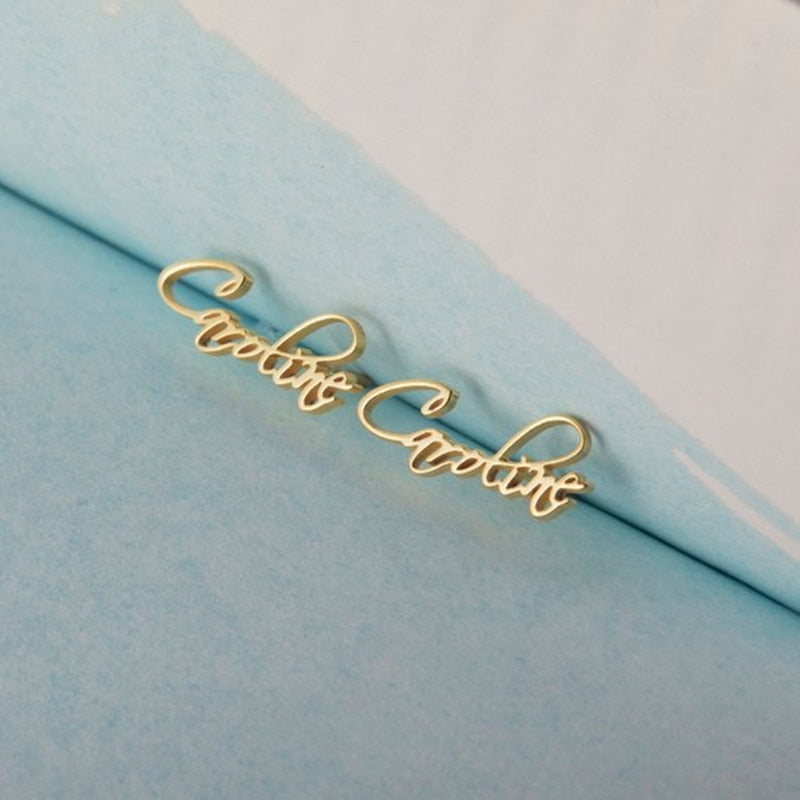 Personalized Name Stainless Steel Earrings