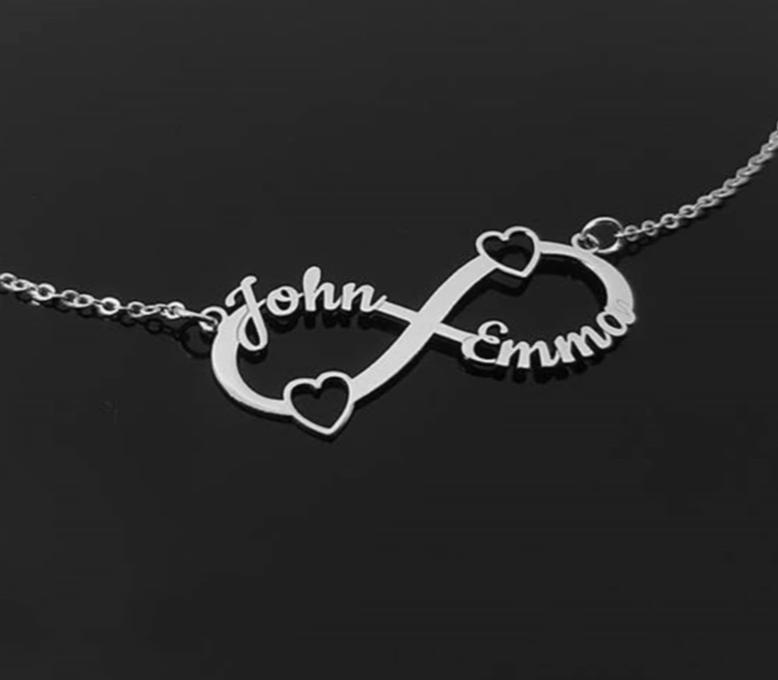  Custom Couple Name Necklace | Unisex Necklace | Name Necklace | Chains Necklaces