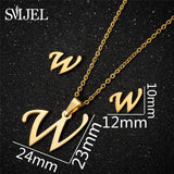 Initial Letters Pendant Necklace